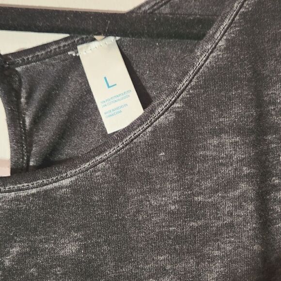 NEW OVERALLS JUMPSUIT WOMEN'S GRAY COLOR SIZE L polyester/cotton. - Picture 4 of 4